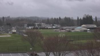 Weather camera view of Granite Falls High School.