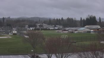 Weather camera view of Granite Falls High School.