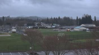Weather camera view of Granite Falls High School.
