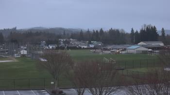 Weather camera view of Granite Falls High School.