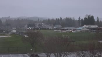Weather camera view of Granite Falls High School.