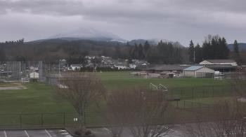 Weather camera view of Granite Falls High School.