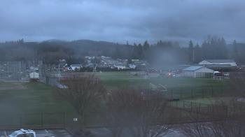 Weather camera view of Granite Falls High School.