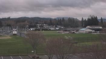Weather camera view of Granite Falls High School.