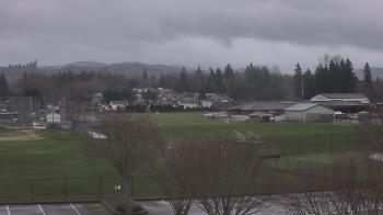 Weather camera view of Granite Falls High School.