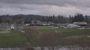 Weather camera view of Granite Falls High School.