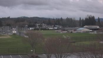 Weather camera view of Granite Falls High School.