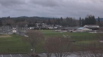 Weather camera view of Granite Falls High School.