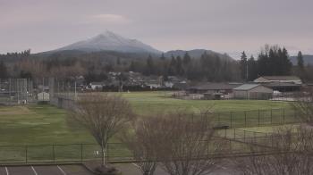 Weather camera view of Granite Falls High School.