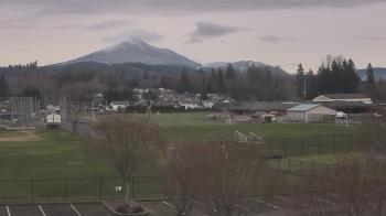 Weather camera view of Granite Falls High School.