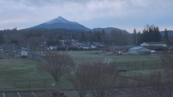 Weather camera view of Granite Falls High School.