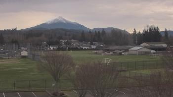 Weather camera view of Granite Falls High School.