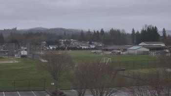 Weather camera view of Granite Falls High School.