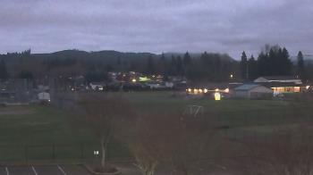 Weather camera view of Granite Falls High School.