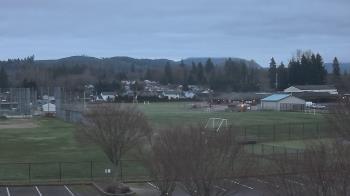 Weather camera view of Granite Falls High School.
