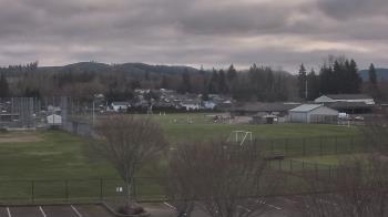 Weather camera view of Granite Falls High School.