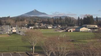 Weather camera view of Granite Falls High School.