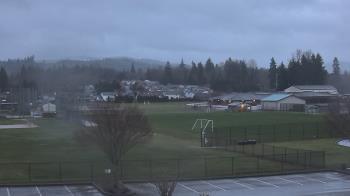 Weather camera view of Granite Falls High School.