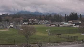 Weather camera view of Granite Falls High School.