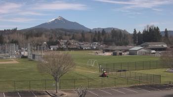 Weather camera view of Granite Falls High School.