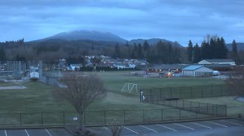 Weather camera view of Granite Falls High School.