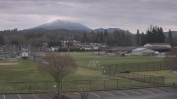 Weather camera view of Granite Falls High School.