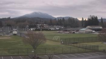 Weather camera view of Granite Falls High School.