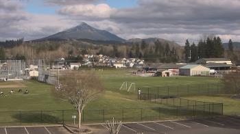 Weather camera view of Granite Falls High School.