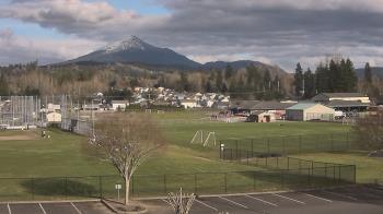 Weather camera view of Granite Falls High School.