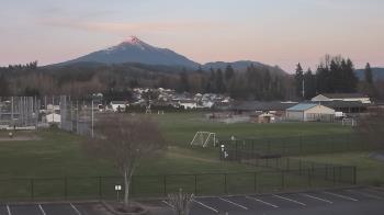 Weather camera view of Granite Falls High School.