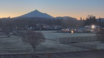 Weather camera view of Granite Falls High School.