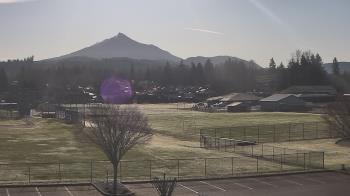 Weather camera view of Granite Falls High School.