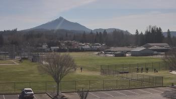 Weather camera view of Granite Falls High School.