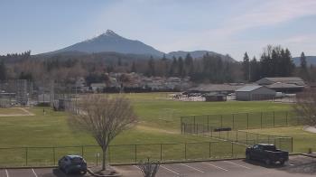 Weather camera view of Granite Falls High School.