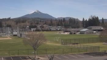 Weather camera view of Granite Falls High School.