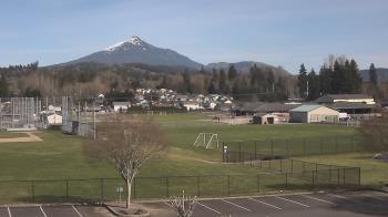 Weather camera view of Granite Falls High School.