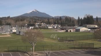Weather camera view of Granite Falls High School.