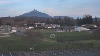 Weather camera view of Granite Falls High School.