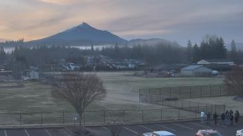 Weather camera view of Granite Falls High School.