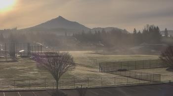 Weather camera view of Granite Falls High School.