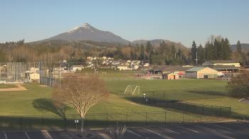 Weather camera view of Granite Falls High School.