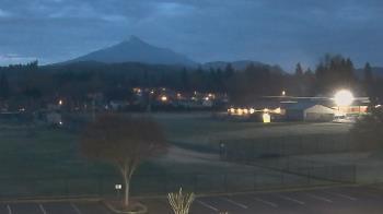 Weather camera view of Granite Falls High School.
