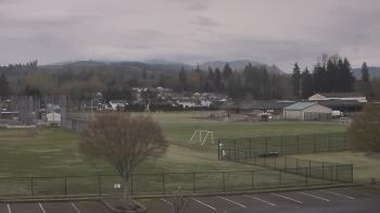 Weather camera view of Granite Falls High School.