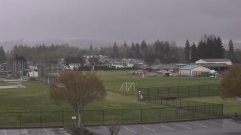 Weather camera view of Granite Falls High School.