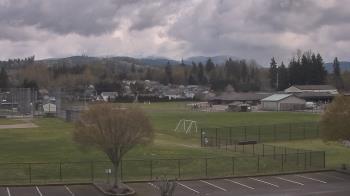 Weather camera view of Granite Falls High School.