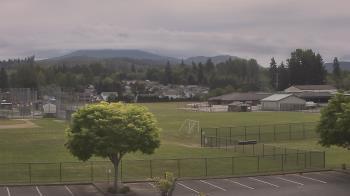 Weather camera view of Granite Falls High School.