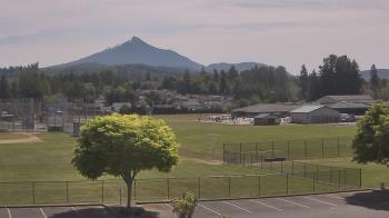 Weather camera view of Granite Falls High School.