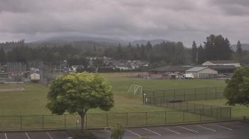 Weather camera view of Granite Falls High School.