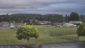 Weather camera view of Granite Falls High School.