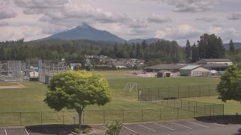 Weather camera view of Granite Falls High School.